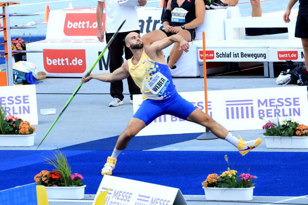 August 30, 2026, Track and Field, GER DEU, Berlin, Germany, ISTAF Javelin Throw, Julian Weber, Berlin, Berlin Olympic Stadium, Berlin, Germany Copyright: xNordphotox xEnglerx