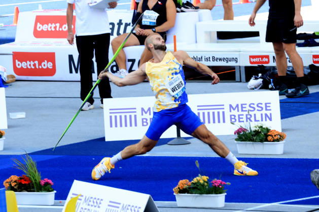 August 30, 2026, Track and Field, GER DEU, Berlin, Germany, ISTAF Javelin Throw, Julian Weber, Berlin, Berlin Olympic Stadium, Berlin, Germany Copyright: xNordphotox xEnglerx