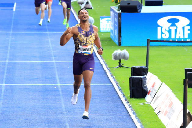 August 30, 2026, Track and Field, GER DEU, Berlin, Germany, ISTAF ISTAF Triathlon 1500m, Leo Neugebauer, Berlin Olympic Stadium, Berlin, Germany Copyright: xNordphotox xEnglerx