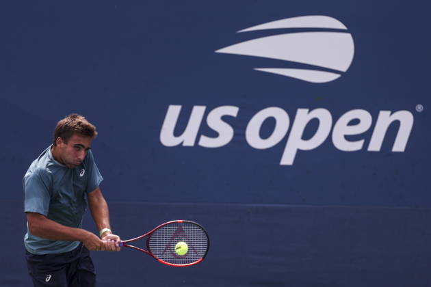 US Open tennis tournament - Day 1 Daniel Merida of Spain in action against Marton Fucsovics of Hungary during the Men™s Singles round one of the US Open Tennis Championships at the USTA Billie Jean King National Tennis Center in Flushing Meadows, New York, USA, 30 August 2026. The 2026 US Open tournament runs from 23 August through 13 September. FLUSHING MEADOWS NEW YORK United States  Copyright: xSARAHxYENESELx