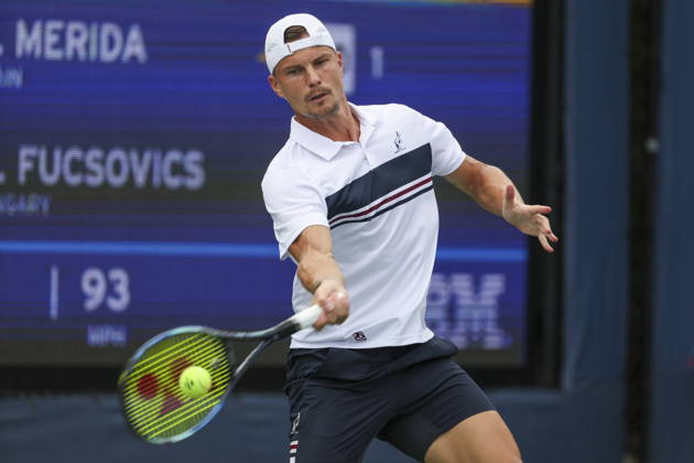 US Open tennis tournament - Day 1 Marton Fucsovics of Hungary in action against Daniel Merida of Spain during the Men™s Singles round one of the US Open Tennis Championships at the USTA Billie Jean King National Tennis Center in Flushing Meadows, New York, USA, 30 August 2026. The 2026 US Open tournament runs from 23 August through 13 September. FLUSHING MEADOWS NEW YORK United States  Copyright: xSARAHxYENESELx