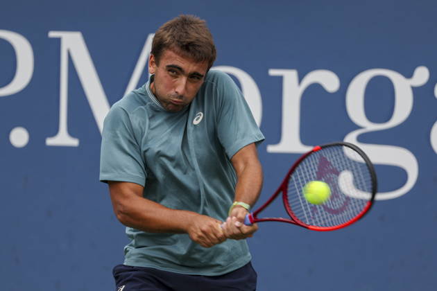 US Open tennis tournament - Day 1 Daniel Merida of Spain in action against Marton Fucsovics of Hungary during the Men™s Singles round one of the US Open Tennis Championships at the USTA Billie Jean King National Tennis Center in Flushing Meadows, New York, USA, 30 August 2026. The 2026 US Open tournament runs from 23 August through 13 September. FLUSHING MEADOWS NEW YORK United States  Copyright: xSARAHxYENESELx