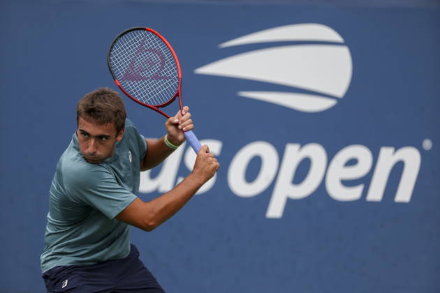 US Open tennis tournament - Day 1 Daniel Merida of Spain in action against Marton Fucsovics of Hungary during the Men™s Singles round one of the US Open Tennis Championships at the USTA Billie Jean King National Tennis Center in Flushing Meadows, New York, USA, 30 August 2026. The 2026 US Open tournament runs from 23 August through 13 September. FLUSHING MEADOWS NEW YORK United States  Copyright: xSARAHxYENESELx