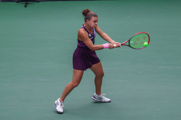 US Open tennis tournament - Day 1 Jasmine Paolini of Italy in action against Veronika Erjavec of Slovenia during the Women™s Singles round one of the US Open Tennis Championships at the USTA Billie Jean King National Tennis Center in Flushing Meadows, New York, USA, 30 August 2026. The 2026 US Open tournament runs from 23 August through 13 September. FLUSHING MEADOWS NEW YORK United States  Copyright: xOlgaxFedorovax