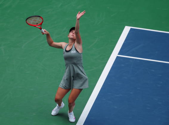 US Open tennis tournament - Day 1 Jasmine Paolini of Italy in action against Veronika Erjavec of Slovenia during the Women™s Singles round one of the US Open Tennis Championships at the USTA Billie Jean King National Tennis Center in Flushing Meadows, New York, USA, 30 August 2026. The 2026 US Open tournament runs from 23 August through 13 September. FLUSHING MEADOWS NEW YORK United States  Copyright: xOlgaxFedorovax
