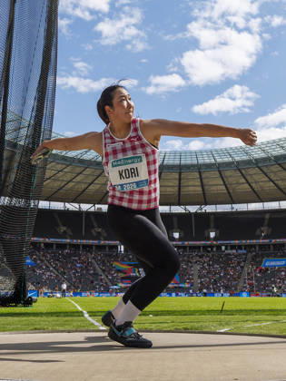 BERLIN, GERMANY - AUGUST 30, 2026: Nanaka KORI (JPN Japan) competing in the women’s discus throw during the ISTAF at Olympic Stadium on August 30, 2026 in Berlin, Germany. Germany Copyright: xAxelxKohringx