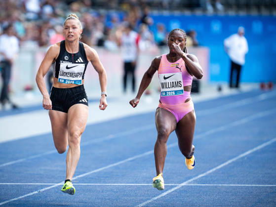 BERLIN, GERMANY - AUGUST 30, 2026: Gina LÜCKENKEMPER (GER Germany) competing in the women 100M, during the ISTAF at Olympic Stadium on August 30, 2026 in Berlin, Germany. Copyright: xBEAUTIFULxSPORTS Kuehnx