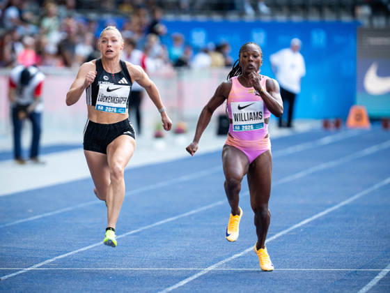 BERLIN, GERMANY - AUGUST 30, 2026: Gina LÜCKENKEMPER (GER Germany) competing in the women 100M, during the ISTAF at Olympic Stadium on August 30, 2026 in Berlin, Germany. Copyright: xBEAUTIFULxSPORTS Kuehnx