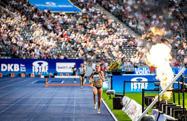 ISTAF 2026 Berlin, August 30, 2026: Gesa KRAUSE (GER, Germany) in the home stretch of the women’s 2,000-meter steeplechase at ISTAF Berlin on August 30, 2026, at the Olympic Stadium in Berlin, Germany Copyright: xBEAUTIFULxSPORTS R.xSchmittx