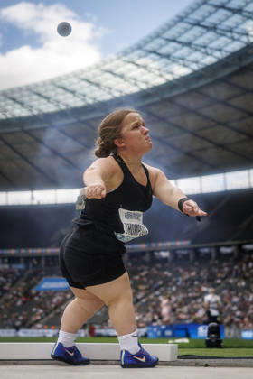 BERLIN, GERMANY - AUGUST 30, 2026: Amy THOMPSON (GBR Great Britain) competing in the para shootout during the ISTAF at Olympic Stadium on August 30, 2026 in Berlin, Germany. Germany Copyright: xAxelxKohringx
