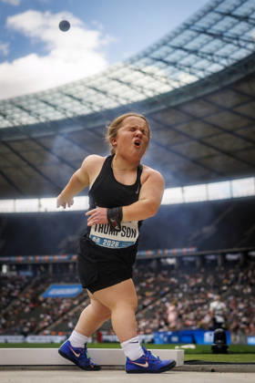 BERLIN, GERMANY - AUGUST 30, 2026: Amy THOMPSON (GBR Great Britain) competing in the para shootout during the ISTAF at Olympic Stadium on August 30, 2026 in Berlin, Germany. Germany Copyright: xAxelxKohringx