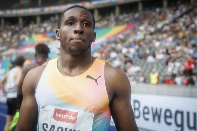 BERLIN, GERMANY - AUGUST 30, 2026: Dennis SACHIN (JAM Jamaica) after competing in the men’s 100m during the ISTAF at Olympic Stadium on August 30, 2026 in Berlin, Germany. Germany Copyright: xAxelxKohringx