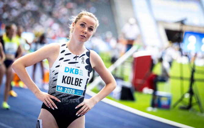ISTAF 2026 Berlin, August 30, 2026: Smilla KOLBE (GER, Germany) looks forward to the start of her women’s 800-meter race at the ISTAF Berlin on August 30, 2026, at the Olympic Stadium in Berlin, Germany Copyright: xBEAUTIFULxSPORTS R.xSchmittx