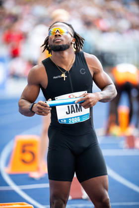 BERLIN, GERMANY - AUGUST 30, 2026: Travis WILLIAMS (JAM Jamaica) competing in the 4x100M Mixed Relay, during the ISTAF at Olympic Stadium on August 30, 2026 in Berlin, Germany. Copyright: xBEAUTIFULxSPORTS Kuehnx