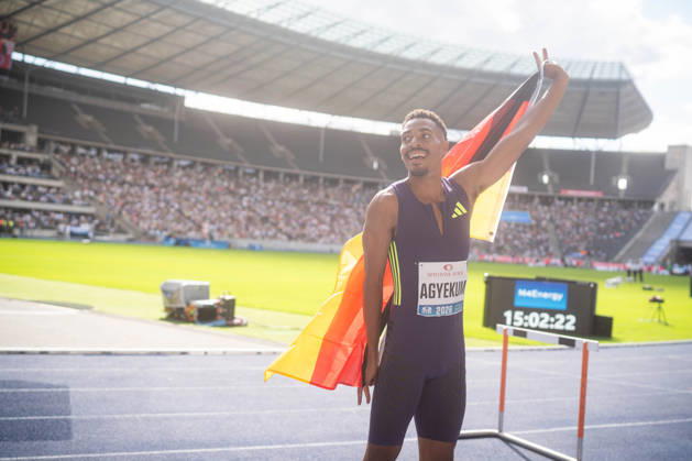 BERLIN, GERMANY - AUGUST 30, 2026: Emil AGYEKUM (GER Germany) competing in the Men 400M hurdles, during the ISTAF at Olympic Stadium on August 30, 2026 in Berlin, Germany. Copyright: xBEAUTIFULxSPORTS Kuehnx