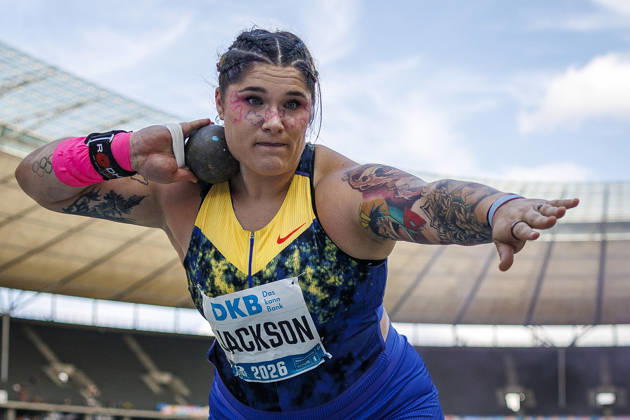 BERLIN, GERMANY - AUGUST 30, 2026: Chase JACKSON (USA United States) competes in the women’s shot put during the ISTAF at Olympic Stadium on August 30, 2026 in Berlin, Germany. Germany Copyright: xAxelxKohringx