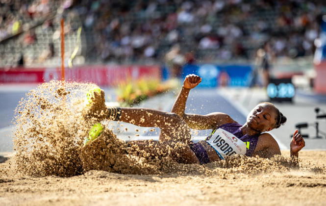 ISTAF 2026 Berlin, August 30, 2026: Ruth USORO (NGR) of Nigeria in the women s long jump at ISTAF Berlin on August 30, 2026, at the Olympic Stadium in Berlin, Germany Copyright: xBEAUTIFULxSPORTS R.xSchmittx