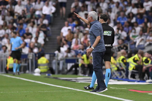 August 30, 2026, Madrid, Madrid, Spain: JOSE MOURINHO heach coach of Real Madrid CF giving instructions to his players during the match on Matchday 3 of the 2026-27 National League First Division Championship between REAL MADRID C.F. and MALAGA CF, played at the Bernabeu Stadium on August 30, 2026, in Madrid, Spain. REAL MADRID C.F. Vs. MALAGA CF - 2026 27 National League First Division Championship (08 30 26) - ZUMAc312 20260830_zsp_c312_243 Copyright: xOscarxManuelxSanchezx
