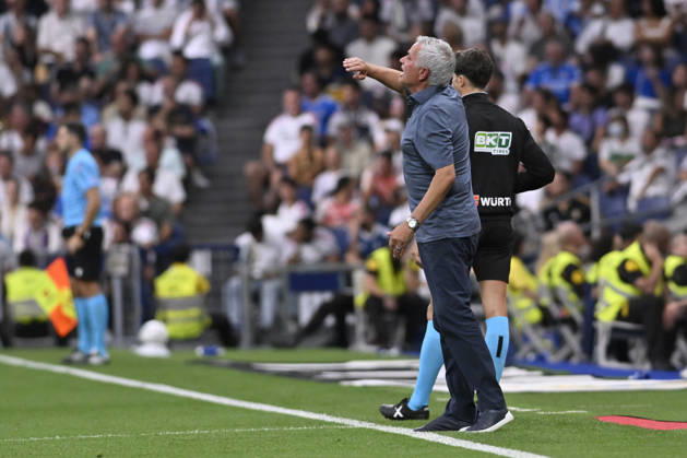 August 30, 2026, Madrid, Madrid, Spain: JOSE MOURINHO heach coach of Real Madrid CF giving instructions to his players during the match on Matchday 3 of the 2026-27 National League First Division Championship between REAL MADRID C.F. and MALAGA CF, played at the Bernabeu Stadium on August 30, 2026, in Madrid, Spain. Madrid Spain - ZUMAc312 20260830_zsp_c312_242 Copyright: xOscarxManuelxSanchezx