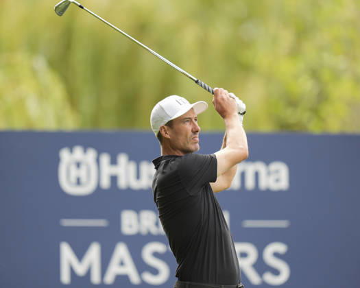 SUTTON COLDFIELD, ENGLAND - AUG 30: Ross Fisher (ENG) plays from the seventh tee during Round 4 at the 2026 Husqvarna British Masters at The Belfry, Sutton Coalfield on August 30, 2026 in Warwickshire, England The 2026 Husqvarna British Masters