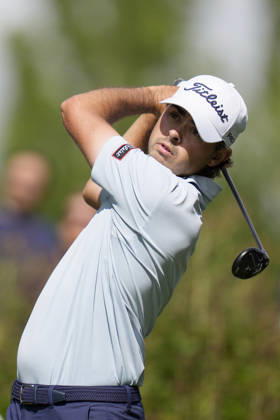 SUTTON COLDFIELD, ENGLAND - AUG 30: Jacob Skov Olesen (DEN) plays from the eighth tee during Round 4 at the 2026 Husqvarna British Masters at The Belfry, Sutton Coalfield on August 30, 2026 in Warwickshire, England The 2026 Husqvarna British Masters