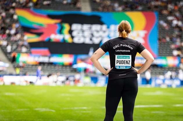 ISTAF 2026 Berlin, August 30, 2026: Discus thrower Kristin PUDENZ (GER, Germany) waits for her next attempt at ISTAF Berlin on August 30, 2026, at the Olympic Stadium in Berlin, Germany Copyright: xBEAUTIFULxSPORTS R.xSchmittx