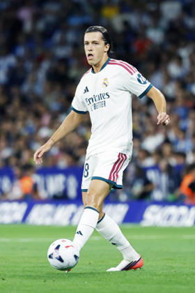 Alvaro Carreras (Real), AUGUST 22, 2026 - Football Soccer : Spanish La Liga EA Sports match between RCD Espanyol 1-2 Real Madrid at RCDE Stadium in Cornella Llobregat, Spain. Noxthirdxpartyxsales aflo_343475767 DAISUKExNakashimax