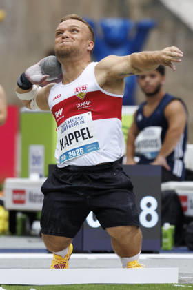 BERLIN, GERMANY - AUGUST 30, 2026: Niko KAPPEL (GER Germany) competing in the para-shotput during the ISTAF at Olympic Stadium on August 30, 2026 in Berlin, Germany. Germany Copyright: xAxelxKohringx