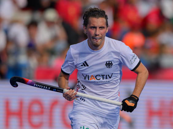 Mens Hockey World Cup Final Johannes Große of Germany (Die Honamas) during the Mens FIH Hockey World Cup Final against Spain at Belfius Hockey Arena, Brussels 30 08 2026 UK Newspapers OUT Copyright: xGraemexWilcocksonx FIL-23866-0029