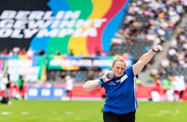 ISTAF 2026 Berlin, August 30, 2026: Julia RITTER (GER, Germany) preparing for the women s shot put competition at ISTAF Berlin on August 30, 2026, at the Olympic Stadium in Berlin, Germany Copyright: xBEAUTIFULxSPORTS R.xSchmittx