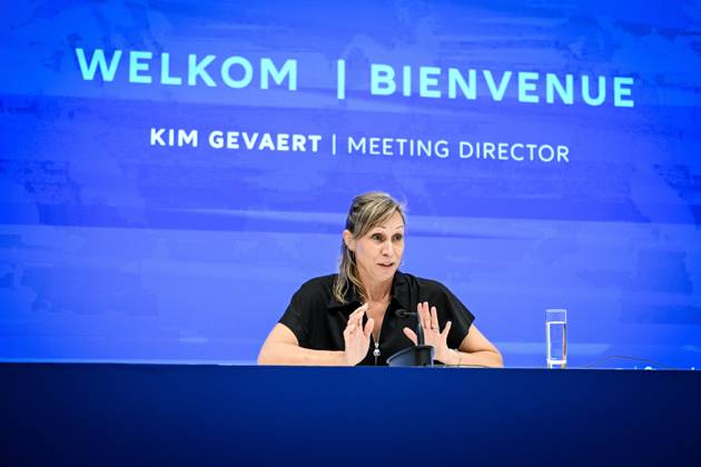 Leichtathletik, Diamond League, Memorial Van Damme, Pressekonferenz in Brüssel