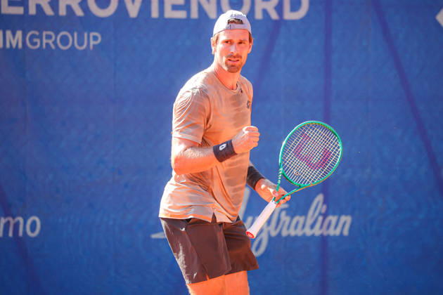 TENNIS - International Tennis Tournament - Como Lake Challenger Photo by IPA ABACAPRESS.COM87973237 - Norbert Gombos (SVK) during the Como Lake Challenger, an international tennis tournament in Como, Italy, on August 31, 2026 Como Italy  Copyright: xIPAxSport ABACAx