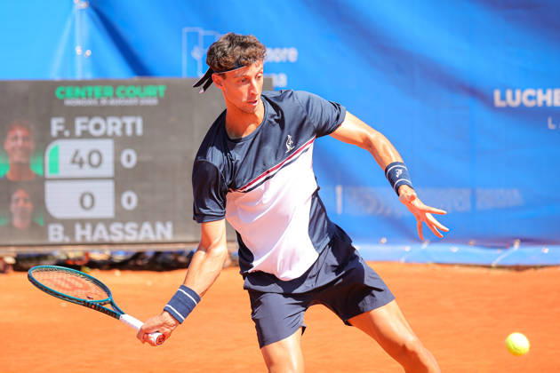 IPA87973704 - Francesco Forti (ITA) during the Como Lake Challenger, an international tennis tournament in Como, Italy, on August 31, 2026  Copyright: xRobertaxCorradin IPAxSportx xx 87973704