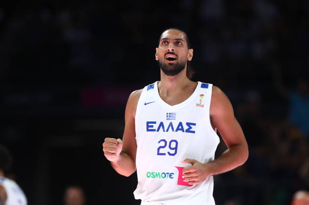 FIBA World Cup European Qualifiers - Greece vs Spain - Antonios Karagiannidis of Greece in action during the FIBA World Cup European Qualifiers 2nd round group I basketball match between Greece and spainl held at Telekom Center Athens, Greece, on 31 August 2026. IMAGO ONE INCH PRODUCTIONS ATHENS GREECE Copyright: xOnexInchxProductionsx 7071114