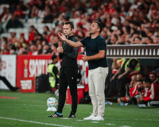 Vasco Matos head coach of Estoril Praia during the Liga Portugal match between SL Benfica and Estoril Praia at Estadio da Luz, in Lisbon, Portugal. (Diogo Sautchuk) Copyright: xDiogoxSautchukx