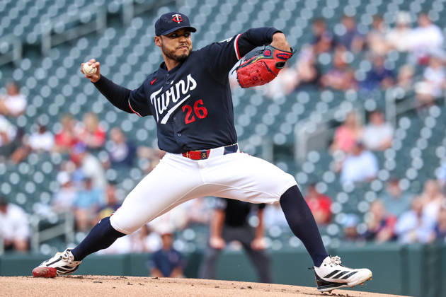 August 31st, 2026: Minnesota Twins starting pitcher Taj Bradley (26) pitches against the Detroit Tigers in the first inning during a MLB, Baseball Herren, USA Baseball game between the Detroit Tigers and the Minnesota Twins at Target Field in Minneapolis, Minnesota. CSM Minneapolis USA - ZUMAc04_ 20260831_zma_c04_002 Copyright: xStevenxGarciax