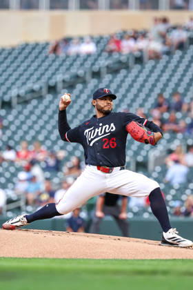 August 31st, 2026: Minnesota Twins starting pitcher Taj Bradley (26) pitches against the Detroit Tigers in the first inning during a MLB, Baseball Herren, USA Baseball game between the Detroit Tigers and the Minnesota Twins at Target Field in Minneapolis, Minnesota. CSM Minneapolis USA - ZUMAc04_ 20260831_zma_c04_021 Copyright: xStevenxGarciax