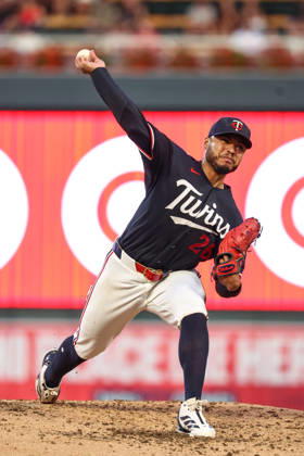 August 31st, 2026: Minnesota Twins starting pitcher Taj Bradley (26) pitches in the fifth inning during a MLB, Baseball Herren, USA Baseball game between the Detroit Tigers and the Minnesota Twins at Target Field in Minneapolis, Minnesota. CSM MLB 2026: Tigers Vs Twins AUG 31  - ZUMAc04_ 20260831_zma_c04_033 Copyright: xStevenxGarciax