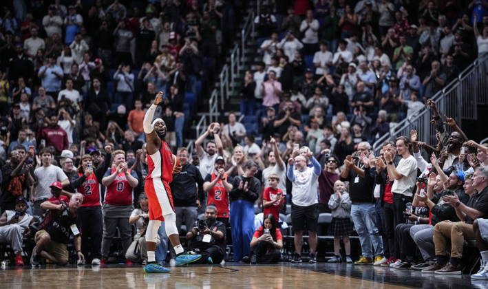 August 31, 2026, Quebec City, Pq, Canada: Canada s Luguentz Dort (0) celebrates after defeating Argentina during their FIBA world cup qualification action in Quebec City, Monday, Aug.Ã‚ 31, 2026. Luguentz Dort (0)  - ZUMAc35_ 20260831_zaf_c35_095 Copyright: xMathieuxBelangerx