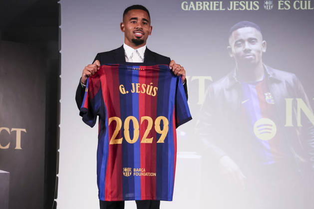 Football, Spain, FC Barcelona, Gabriel Jesus’s presentation