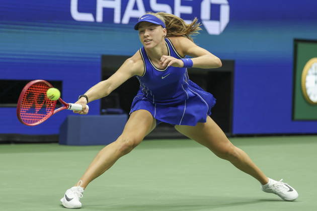 US Open tennis tournament - Day 3 Alina Korneeva of Russia in action against Madison Keys of the US during the Women™s Singles round one of the US Open Tennis Championships at the USTA Billie Jean King National Tennis Center in Flushing Meadows, New York, USA, 01 September 2026. The 2026 US Open tournament runs from 23 August through 13 September. FLUSHING MEADOWS NEW YORK United States  Copyright: xSARAHxYENESELx