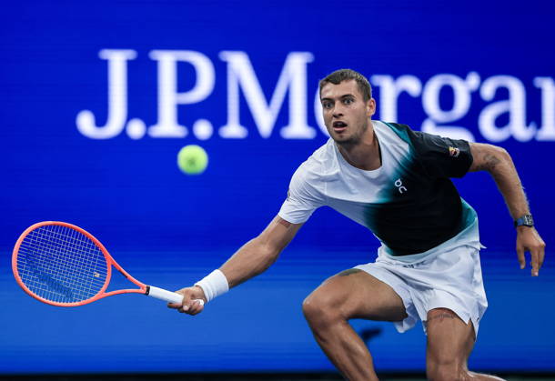 US Open tennis tournament - Day 3 Flavio Cobolli of Italy in action against Francisco Comesana of Argentina during the men s singles first round of the US Open Tennis Championships at the USTA Billie Jean King National Tennis Center in Flushing Meadows, New York, USA, 01 September 2026. The 2026 US Open tournament runs from 23 August through 13 September. FLUSHING MEADOWS NEW YORK United States  Copyright: xCRISTOBALxHERRERA-ULASHKEVICHx