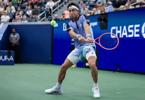 US Open tennis tournament - Day 3 Francisco Comesana of Argentina in action against Flavio Cobolli of Italy during the Men s Singles first round match of the US Open Tennis Championships, in Flushing Meadows, New York, USA, 01 September 2026. FLUSHING MEADOWS NEW YORK United States  Copyright: xCRISTOBALxHERRERA-ULASHKEVICHx