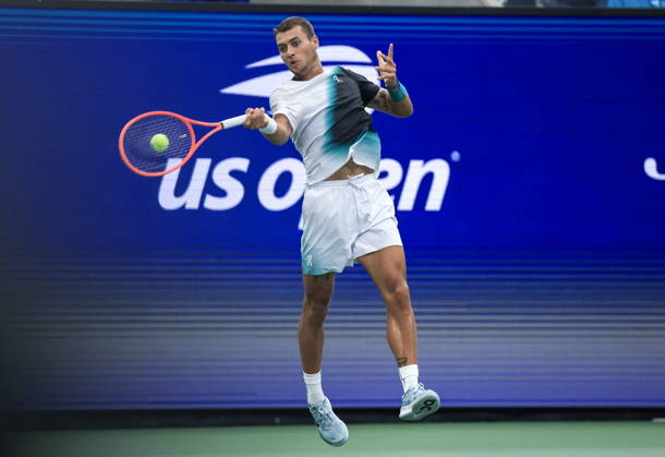 US Open tennis tournament - Day 3 Flavio Cobolli of Italy in action against Francisco Comesana of Argentina during the Men s Singles first round match of the US Open Tennis Championships, in Flushing Meadows, New York, USA, 01 September 2026. FLUSHING MEADOWS NEW YORK United States  Copyright: xCRISTOBALxHERRERA-ULASHKEVICHx