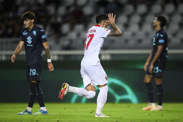Torino FC v AC Monza - Coppa Italia Dany Mota of AC Monza celebrates after scoring a goal during the Coppa Italia football match between Torino FC and AC Monza. Turin Italy Copyright: xNicolòxCampox