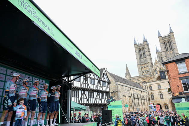 2026 Lloyds Tour of Britain Men Picture by Zac Williams SWpix.com - 02 09 2026 - Cycling - UCI ProSeries - 2026 Lloyds Tour of Britain Men - Stage 1: Lincoln to Lincoln (182.5km) - Lewis Askey, Ryan William Mullen, Alessandro Pinarello, Dion Allan Smith, Thomas Jake Stewart, Ethan Kane Vernon (NSN Cycling Team) Cycling Copyright: x xSWpix.comx(t axPhotographyxHubxLtd)xZacxWilliams SWpix.comx SWP-3030-21765