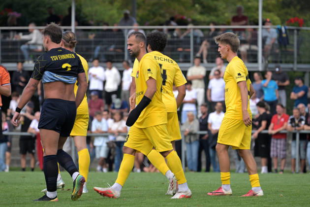 Fabian Eisele of SG Sonnenhof Großaspach, No. 23, celebrates scoring the goal that made the score 0–3 in the match between TSV Ehningen and SG Sonnenhof Großaspach, soccer, DB Regio wfv Cup Round of 16, 2026–2027 season, September 2, 2026: TSV Ehningen vs. SG Sonnenhof Großaspach, Soccer, DB Regio WfV Cup Round of 16, 2026–2027 season, September 2, 2026, Ehningen Copyright: xEibner-Pressefotox EP_TBR