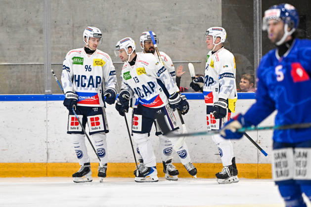 September 2, 2026, Bellinzona, Centro Sportivo Bellinzona, Friendly: HC Ambri Piotta vs. EHC Kloten, Manix Landry of Ambri celebrates his goal in Bellinzona at the Centro Sportivo Bellinzona, Ticino, Switzerland Copyright: xJustPictures.ch AndreaxBrancax jp-en-AnBr-AB_02092026_1680