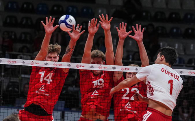 Turkiye v Denmark - CEV EuroVolley 2026 Men Friendly Match ANKARA, TURKIYE - SEPTEMBER 2: Kaan Gurbuz of Turkiye in action during the friendly match ahead of the 2026 CEV Men s European Volleyball Championship between Turkiye and Denmark at Baskent Volleyball Hall in Ankara, Turkiye, on September 2, 2026. Guven Yilmaz Anadolu Ankara Turkey. Editorial use only. Please get in touch for any other usage.  Copyright: x2026xAnadoluxGuvenxYilmazx