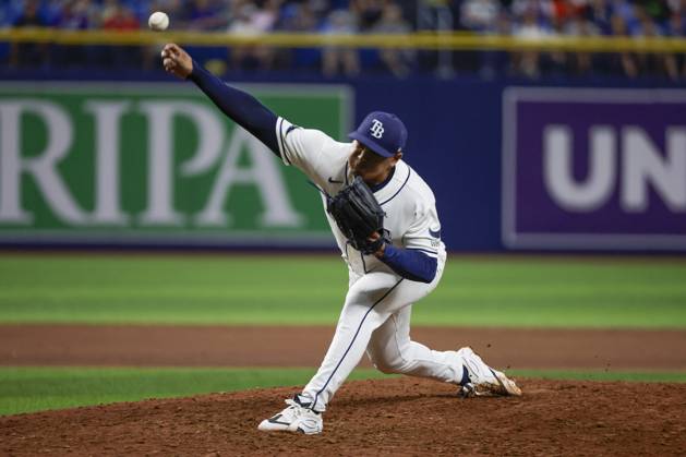 September 2, 2026, St. Petersburg, Florida, USA: Tampa Bay Rays pitcher Manuel RodroÂ­guez (39) pitches against the New York Mets on Wednesday, Sept. 2, 2026 in St. Petersburg. St. Petersburg USA - ZUMAs70_ 0865709136st Copyright: xLuisxSantanax
